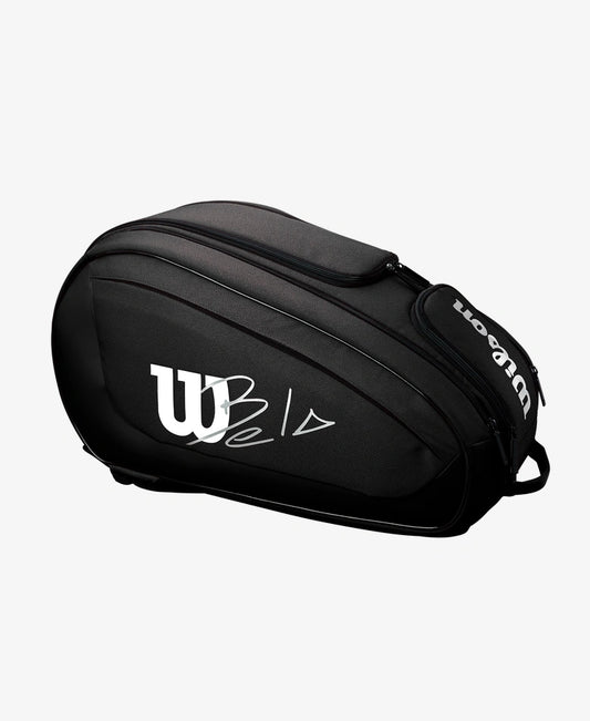 Wilson Bela Super Tour Padel Bag Black which is available for sale at GSM Sports
