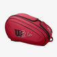 Wilson Bela Super Tour Padel Bag Red which is available for sale at GSM Sports
