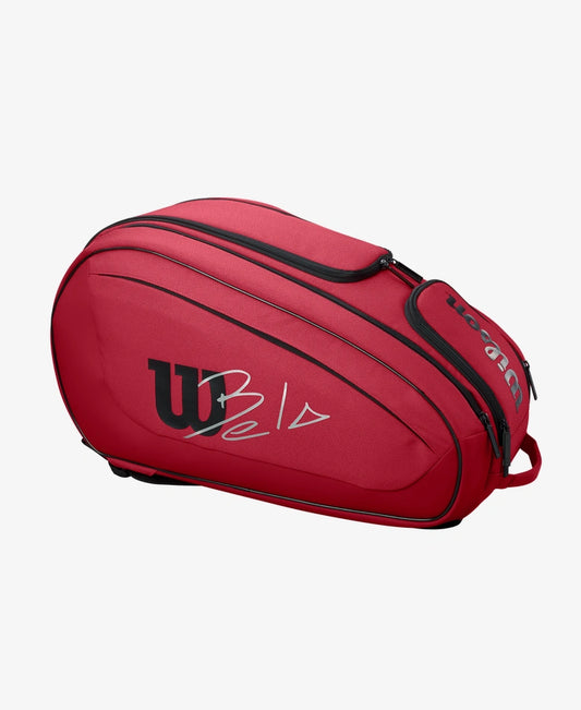 Wilson Bela Super Tour Padel Bag Red which is available for sale at GSM Sports