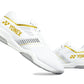 Yonex Power Cushion Strider Flow White Gold Badminton Shoes which is available for sale at GSM Sports