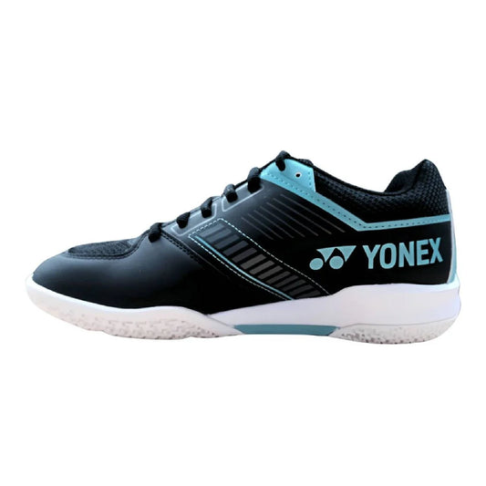 Yonex Power Cushion Strider Flow Black Blue Badminton Shoes which is available for sale at GSM Sports