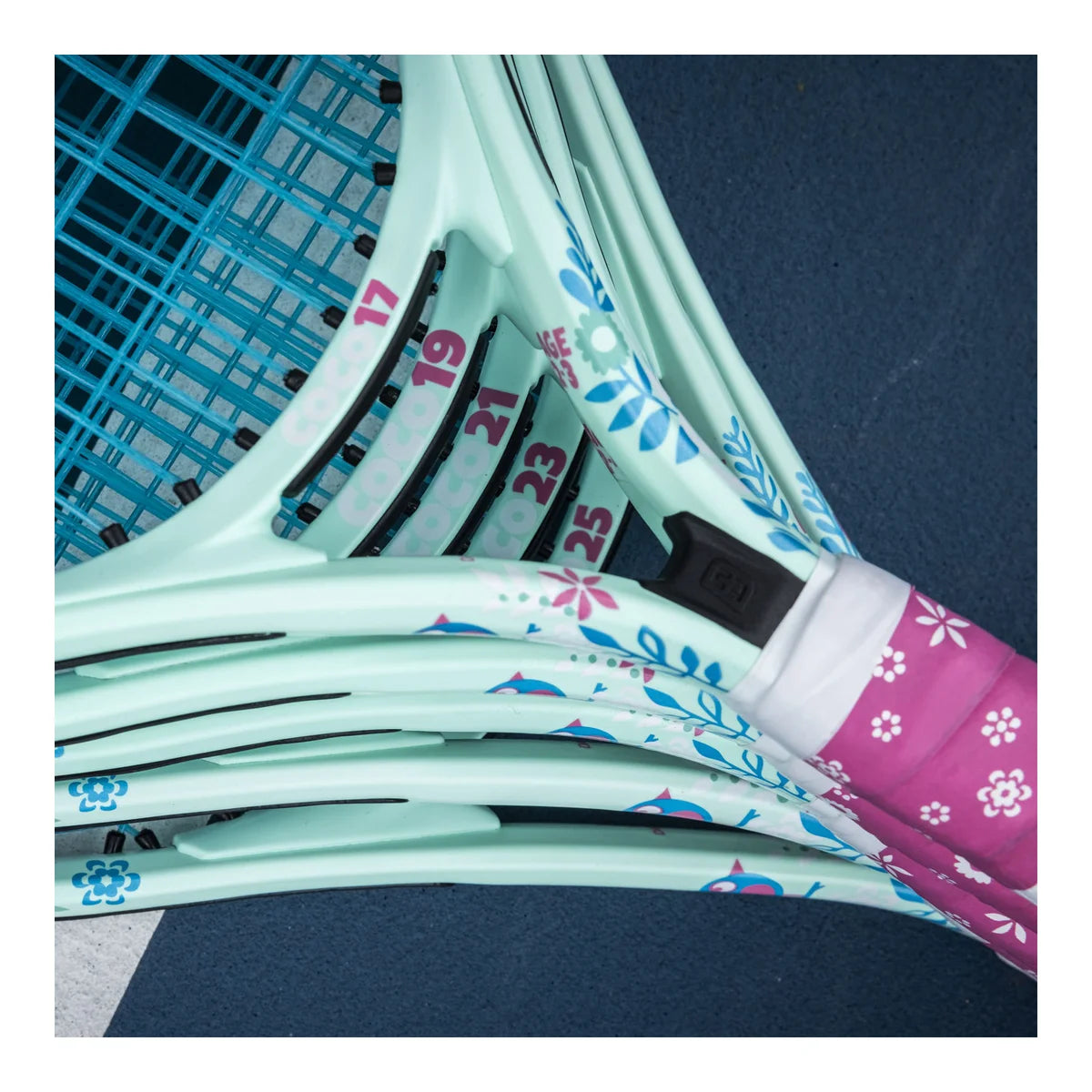 Head Coco 17 Junior Tennis Racket which is available for sale at GSM Sports