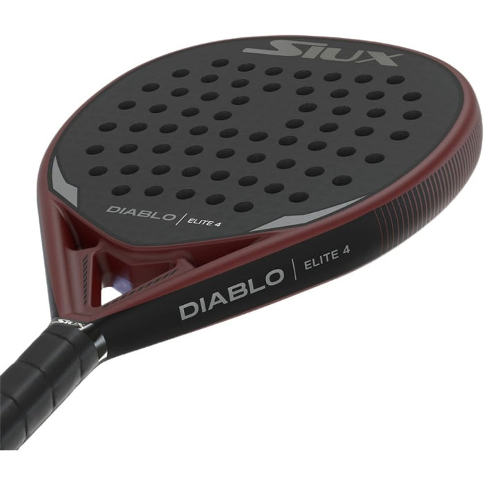 Siux Diablo Elite 4 2025 Padel racket which is available for sale at GSM Sports