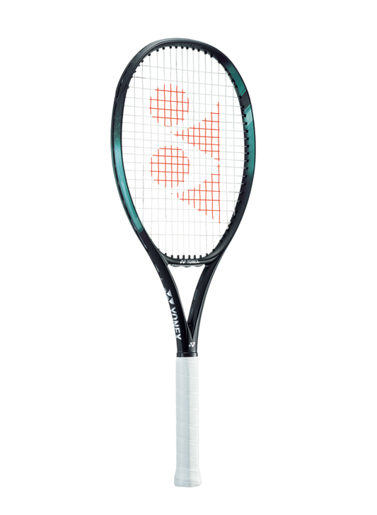 Yonex EZONE 100L Sky Blue Black Tennis Racket which is available for sale at GSM Sports