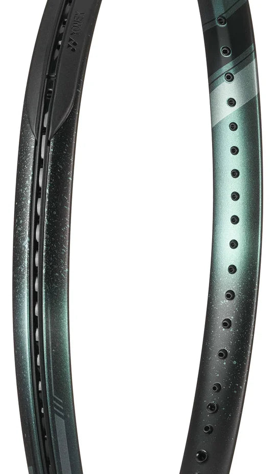 Yonex EZONE 100L Aqua Night Black Tennis Racket which is available for sale at GSM Sports