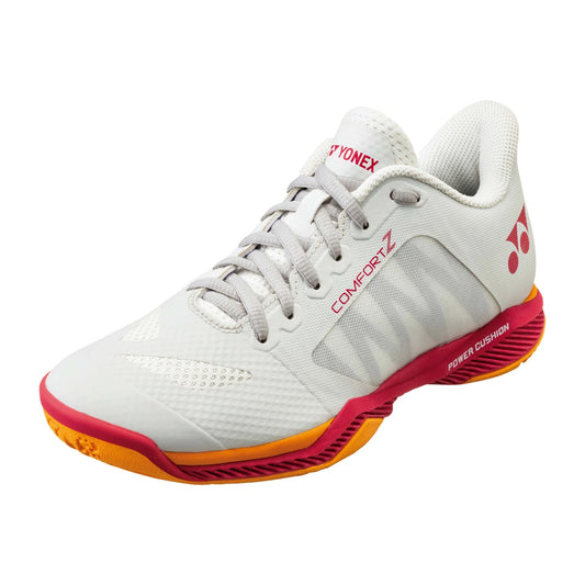 Yonex Power Cushion Comfort Z3 Wide Off White/Red which is available for sale at GSM Sports