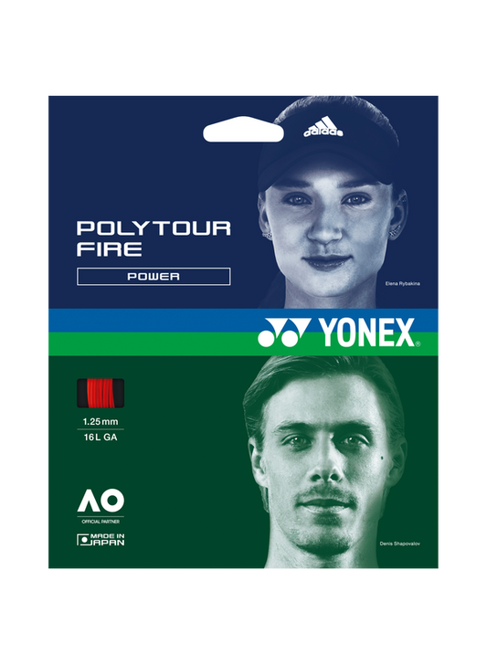 Yonex POLYTOUR FIRE 125 Tennis String- 200m Reel