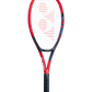 The Yonex VCORE 25 Junior Tennis Racket in scarlet red which is available for sale at GSM Sports.  
