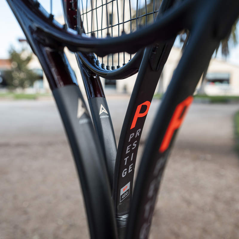 Close up image of Head Prestige MP Tennis Racket for sale at GSM Sports