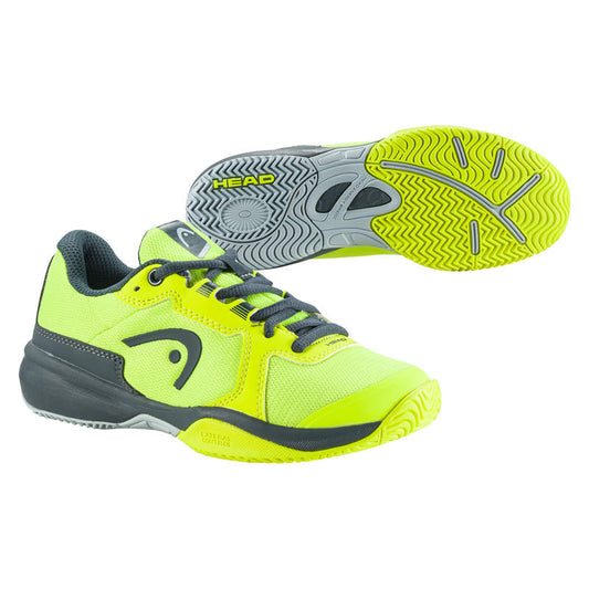 Head Sprint 3.5 Junior Tennis Shoes-Yellow/Grey