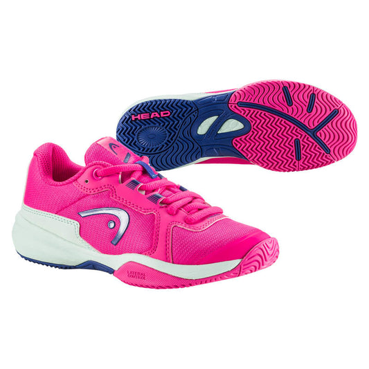 Head Sprint 3.5 Junior Tennis Shoes- Pink/Aqua