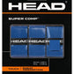 3 Pack of Head SuperComp Tennis Overgrips in blue which is available for sale at GSM Sports
