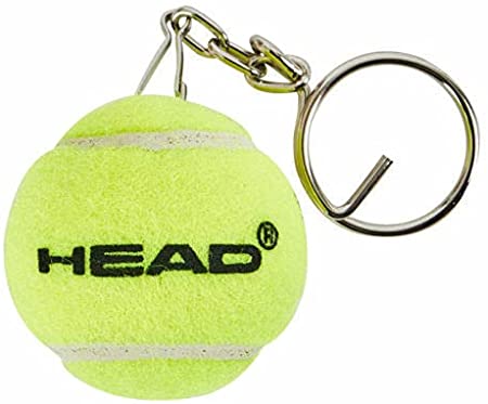Head Mini Tennis Ball Keychain