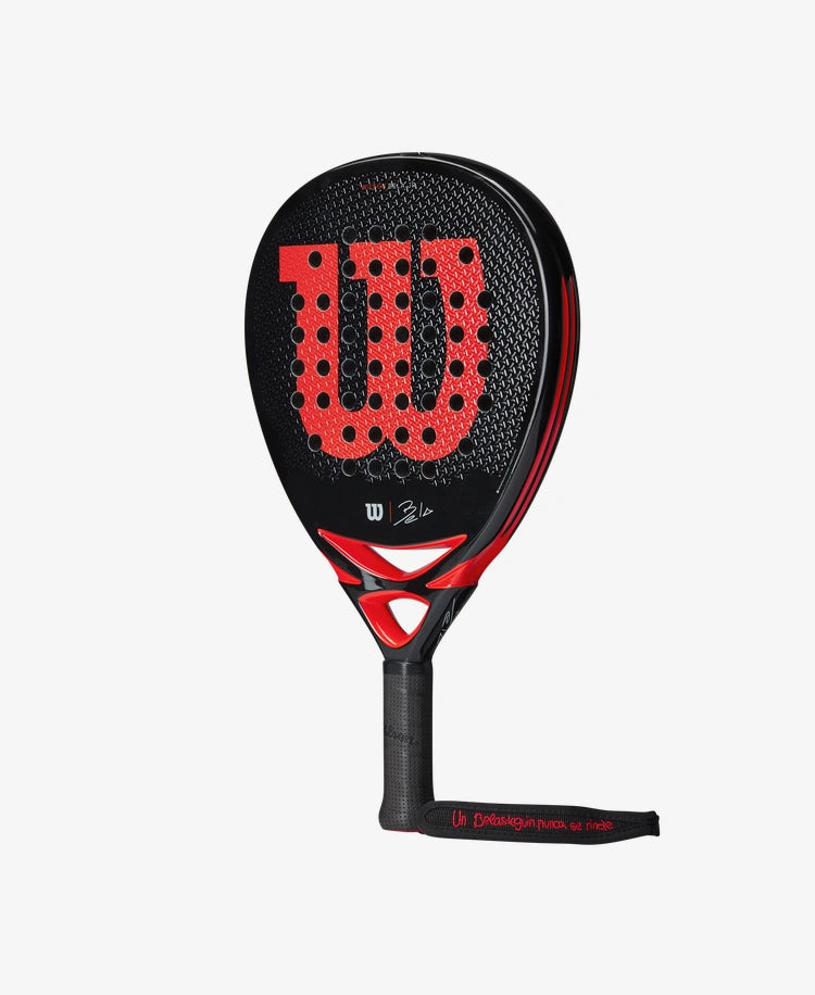 The Wilson Bela Junior Padel Racket available for sale at GSM Sports.