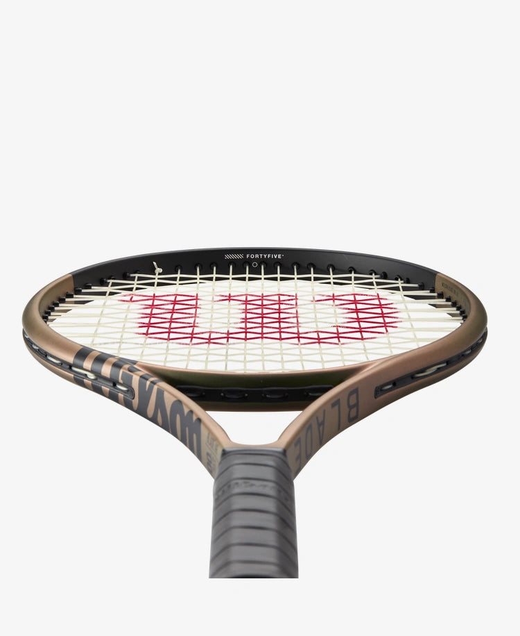 The Wilson Blade 100L V8 Tennis Racket available for sale at GSM Sports.
