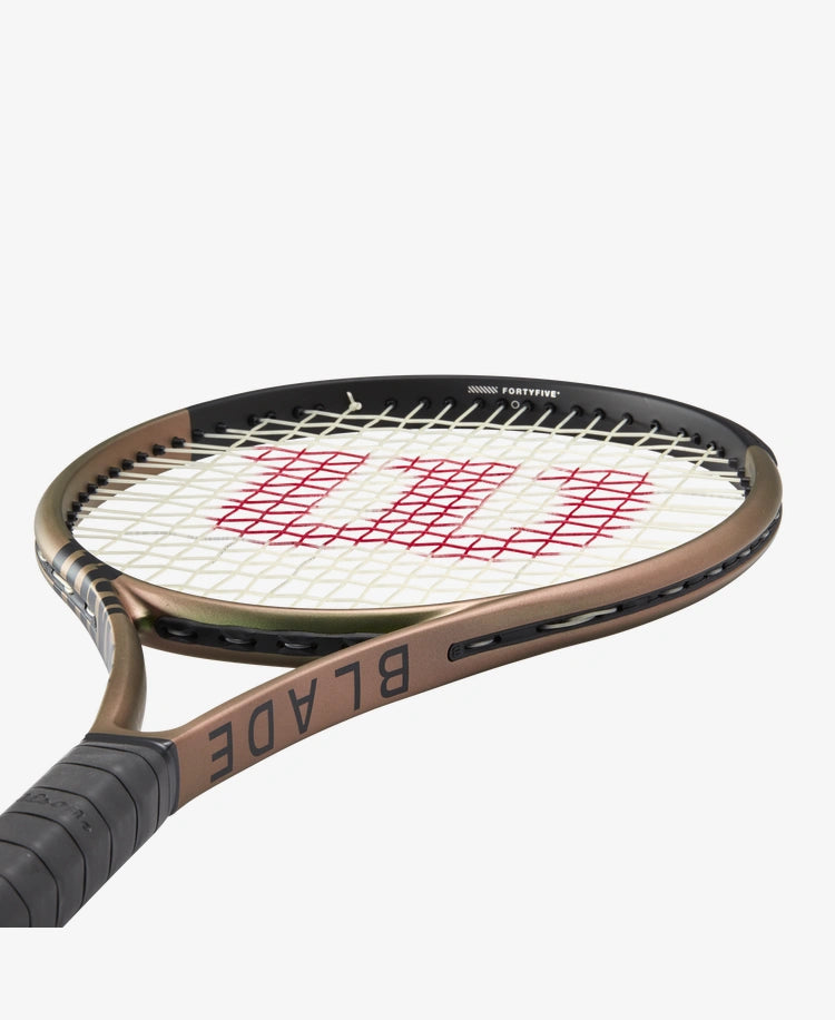 The Wilson Blade 100L V8 Tennis Racket available for sale at GSM Sports.