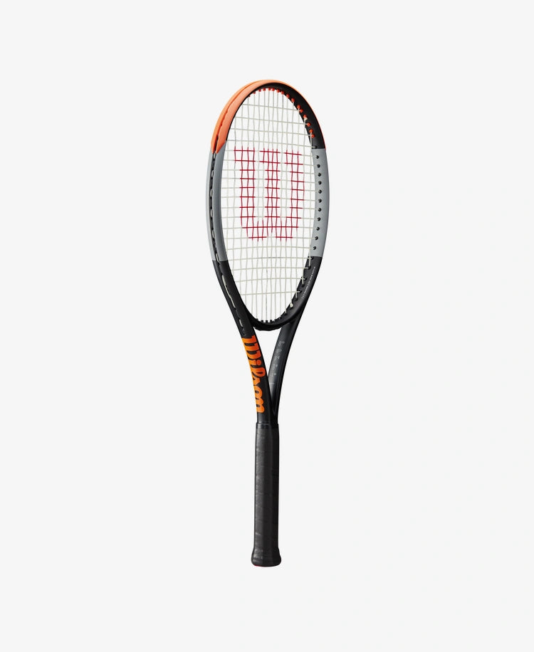 The Wilson Burn 100 V4 Tennis Racket available for sale at GSM Sports.