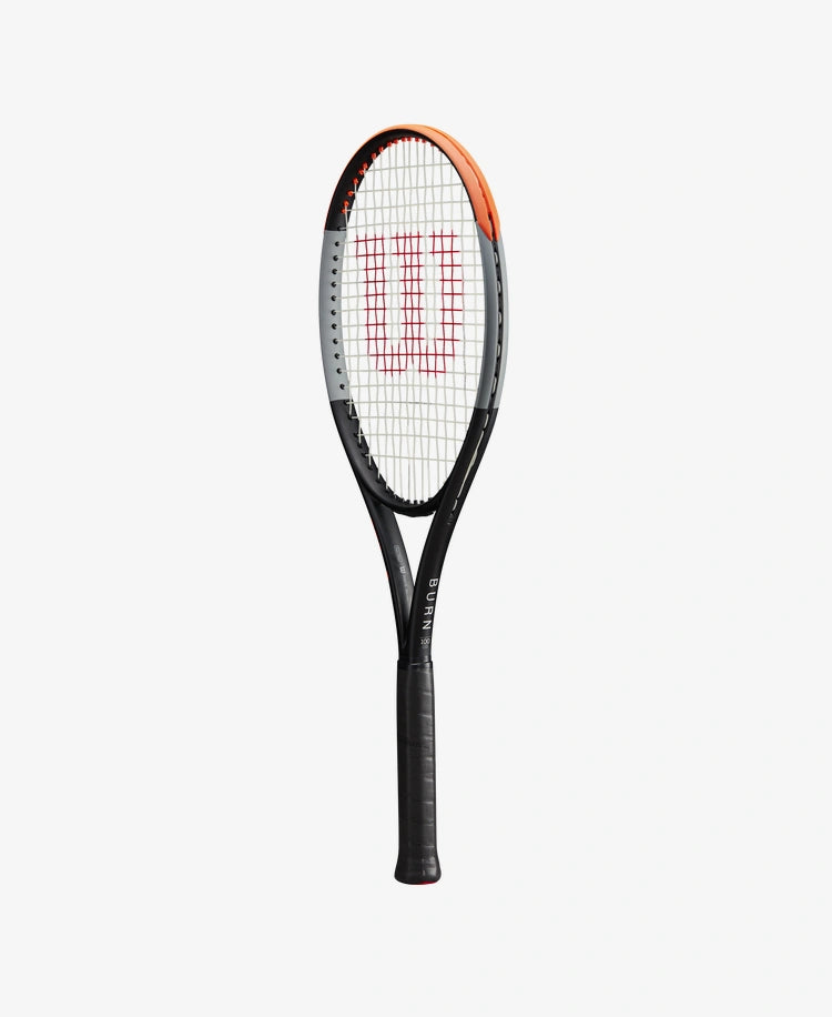 The Wilson Burn 100 V4 Tennis Racket available for sale at GSM Sports.