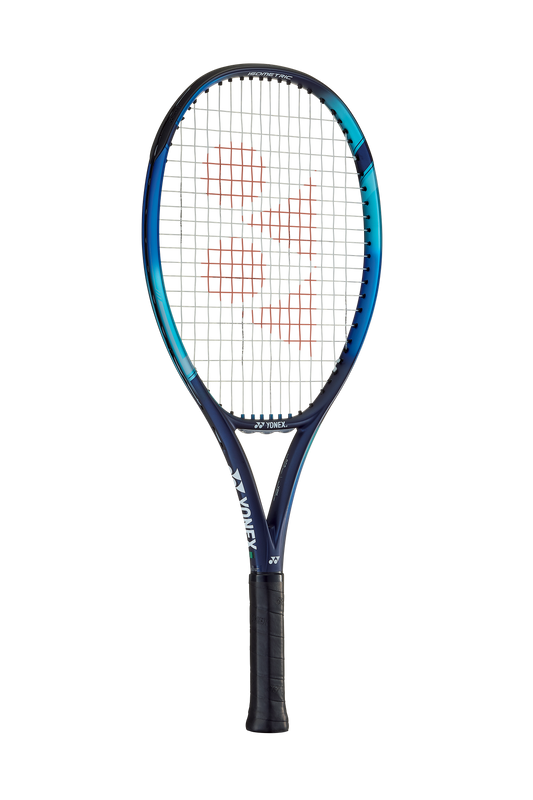 Yonex EZONE 25 Inch Junior Graphite Tennis Racket in Sky Blue for sale at GSM Sports