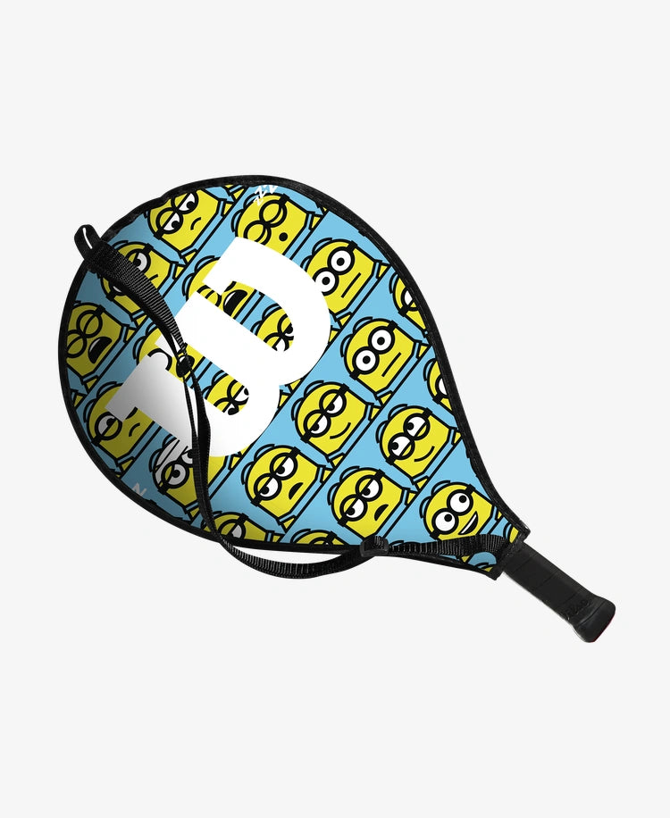 The Wilson Minions 2.0 Junior 19 Tennis Racket available for sale at GSM Sports.
