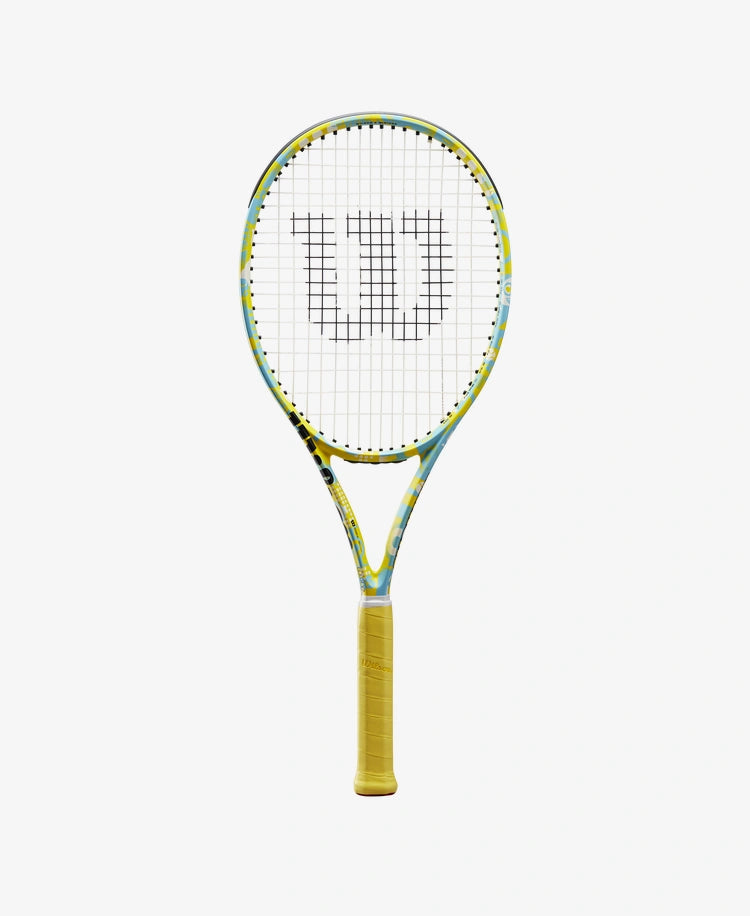 The Wilson Minions Clash 100 V2 Tennis Racket available for sale at GSM Sports.