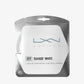 A set of Luxilon Savage 127 Tennis String in White colour available for sale at GSM Sports.