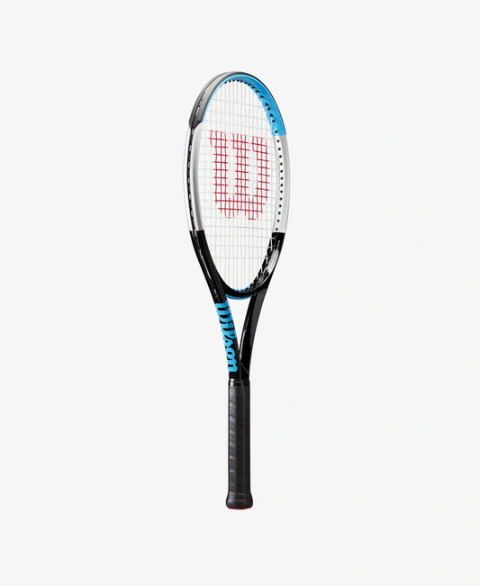 The Wilson Ultra 100L V3 Tennis Racket available for sale at GSM Sports.   
