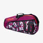 The Wilson Junior 3 Pack Racket Bag in Purple and Red colour available for sale at GSM Sports.