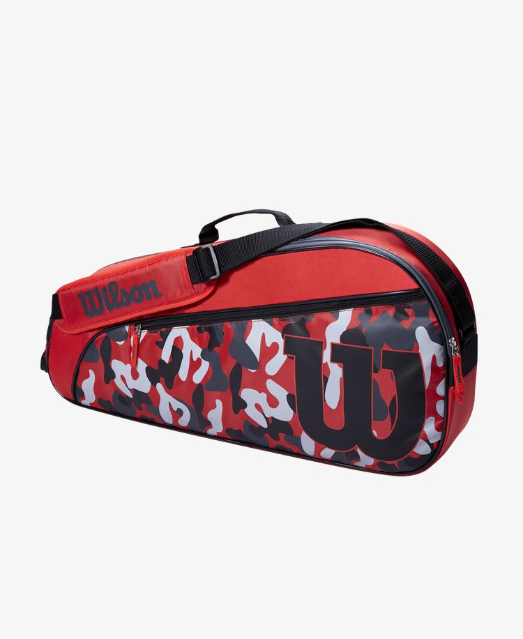 The Wilson Junior 3 Pack Racket Bag in Red and Black colour available for sale at GSM Sports.