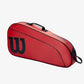 The Wilson Junior 3 Pack Racket Bag in Red and Black colour available for sale at GSM Sports.