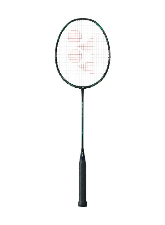 The Yonex Astrox Nextage Badminton Racket in black and green colour which is available for sale at GSM Sports. 