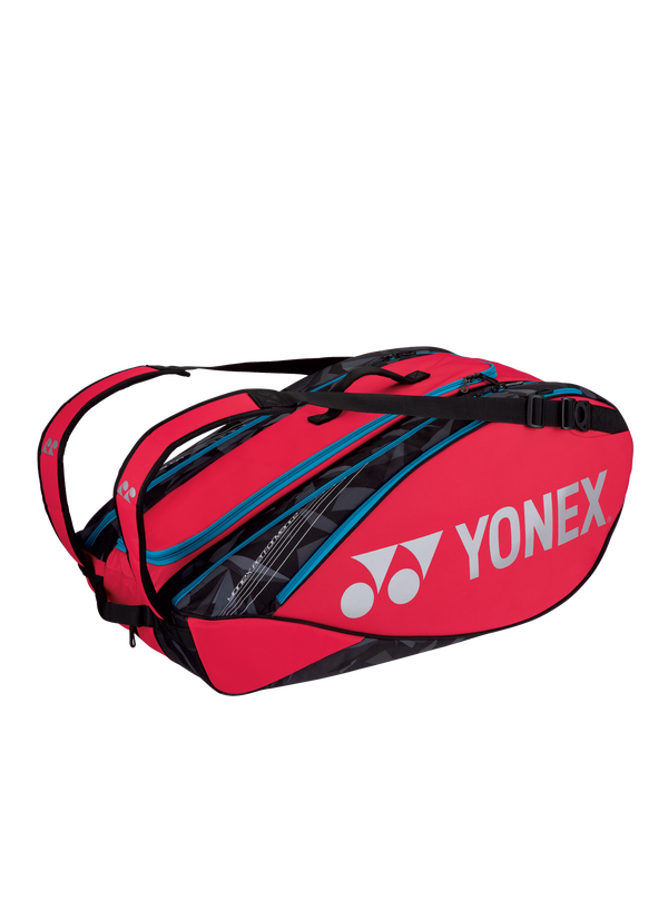 Yonex Pro Racket Tennis Bag in Red which holds 9 Rackets for sale at GSM Sports