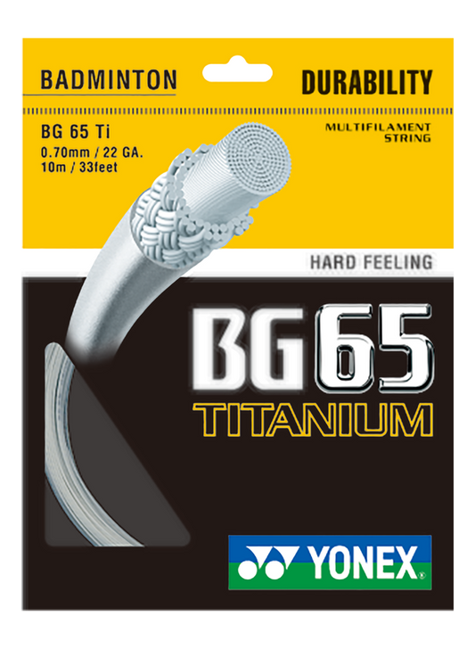 Yonex BG65 TI Badminton String set for sale at GSM Sports