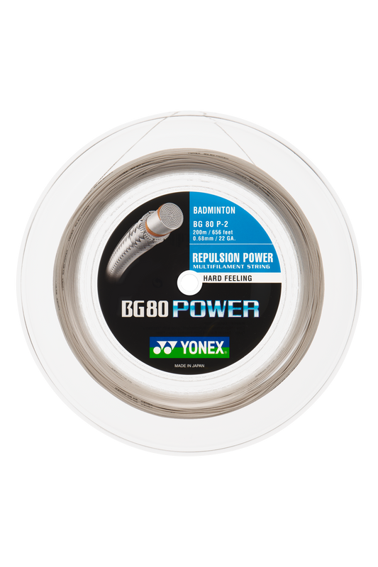 Yonex BG80 Power Badminton String 200 metre reel for sale at GSM Sports