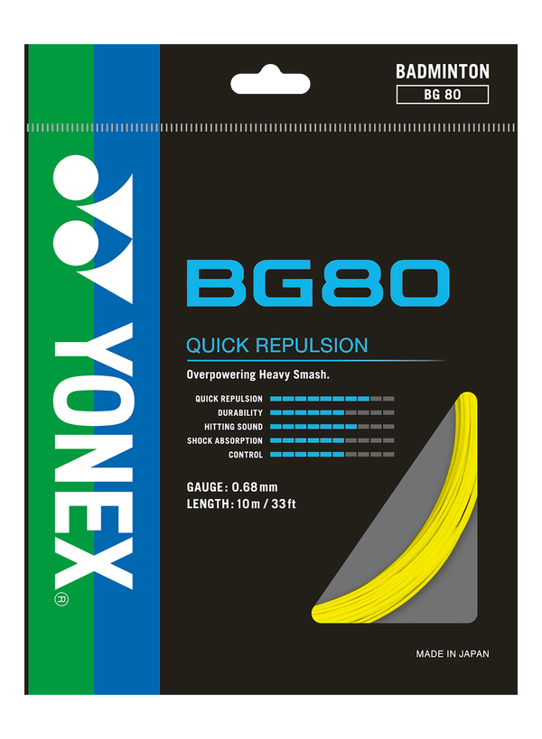Yonex BG80 Badminton String for sale at GSM Sports