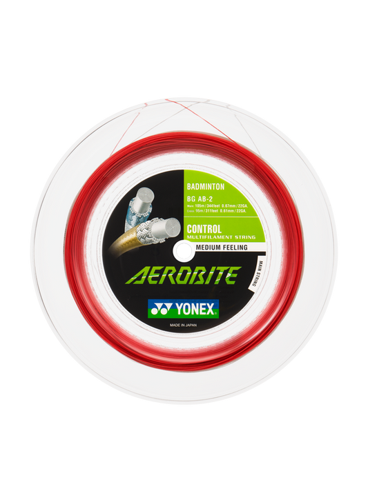 A 200 metre Reel Yonex Aerobite Badminton String for sale at GSM Sports