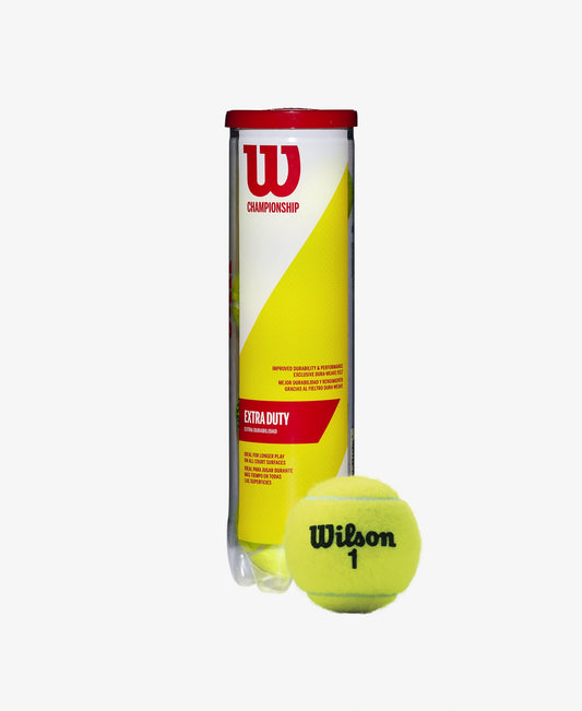 The Wilson Championship Extra Duty 4 Ball Can available for sale at GSM Sports.   