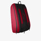 The Wilson Clash V2 Super Tour 15 Pack Racket Bag in black and red available for sale at GSM Sports.