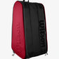 The Wilson Clash V2 Super Tour 15 Pack Racket Bag in black and red available for sale at GSM Sports.