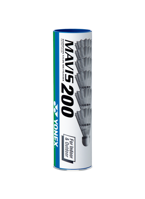 Yonex Mavis 200 Slow Pace Shuttlecock in White containing 6 Shuttlecocks for sale at GSM Sports