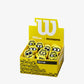 A box of Wilson Minions 2.0 Vibration Dampeners which are available for sale at GSM Sports.   