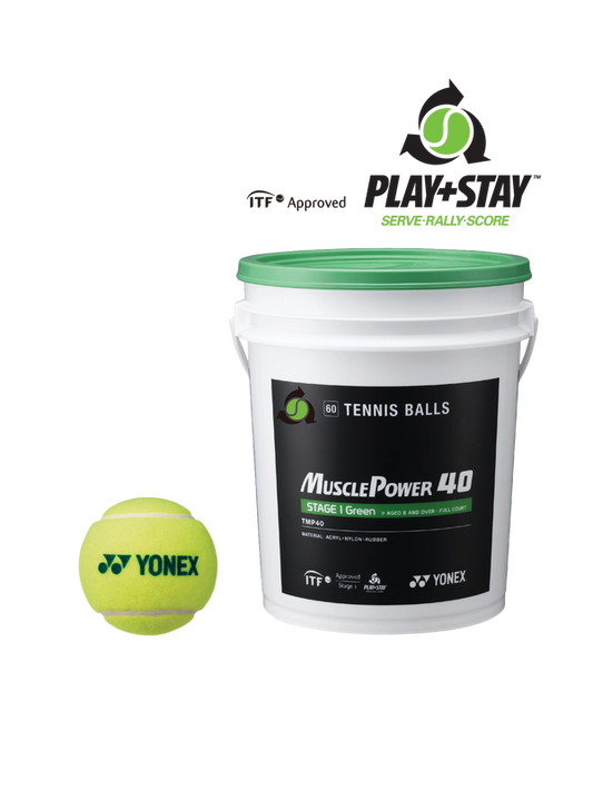 Yonex Muscle Power 40 Tennis Balls in Green for sale at GSM Sports