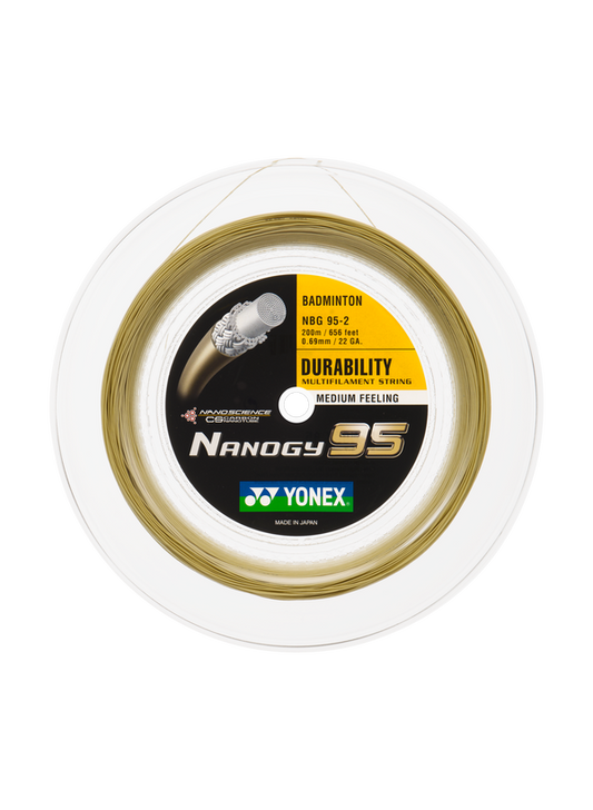 Yonex Nanogy 95 Badminton String 200 Metre Reel for sale at GSM Sports