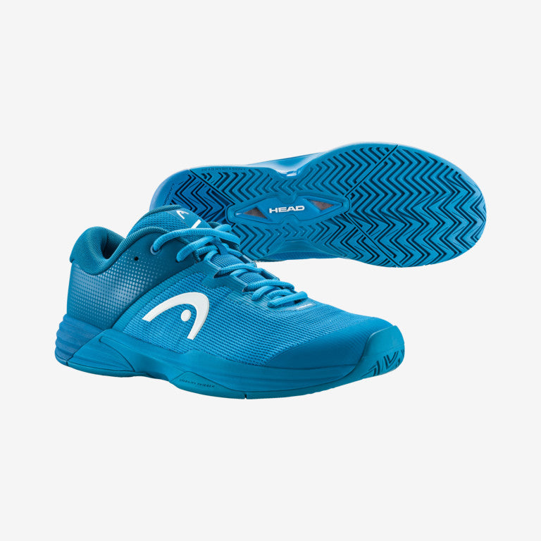 The Head Revolt Evo 2.0 Mens Tennis Shoe in blue and white available for sale at GSM Sports