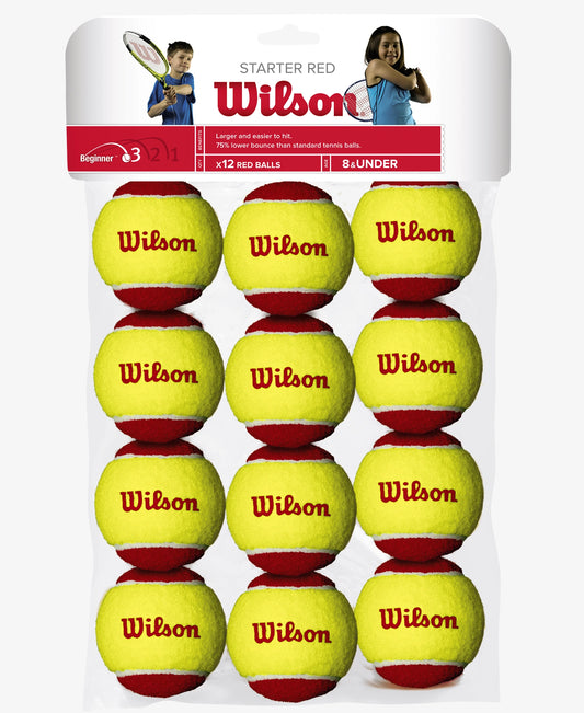 The Wilson Starter Red Ball 12 Pack available for sale at GSM Sports.    