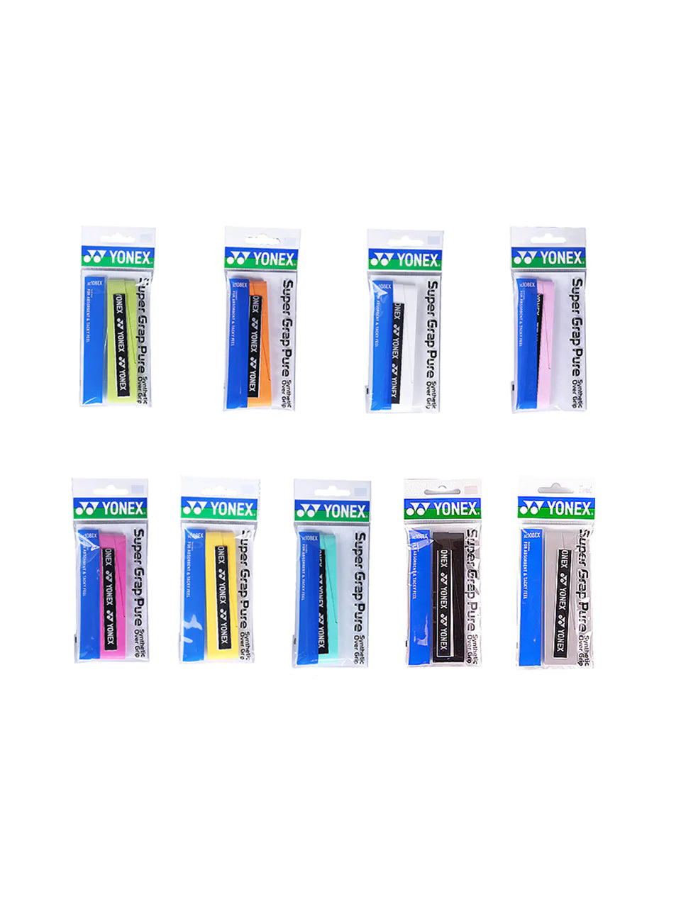 Yonex Super Grap Pure Badminton Grip in a variety of colours for sale at GSM Sports