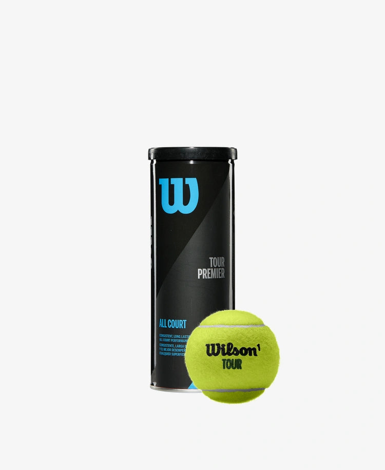 The Wilson Tour Premier All Court 3 Ball Can available for sale at GSM Sports.
