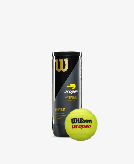 The Wilson US Open Extra Duty 3 Ball Can available for sale at GSM Sports.  