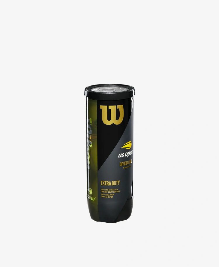 The Wilson US Open Extra Duty 3 Ball Can available for sale at GSM Sports.