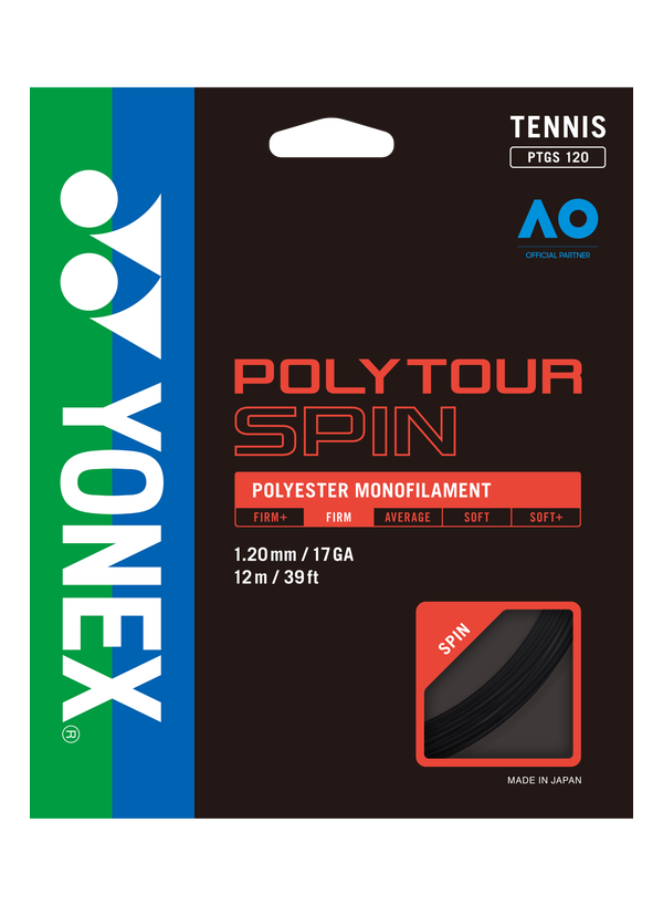 Reel Yonex Poly Tour Spin Black 200m